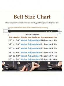 1 Stück Herren Leder Gürtel mit Schnalle, Lässig Retro Stil, geeignet für Jeans, Vatertags- & Valentinstags-Geschenk