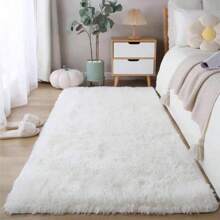 1 Pc Soft Modern Indoor And Outdoor Plush Pink/Grass Green/Camel Carpet For Bedroom Living Room Dormitory Kids Room Home Decoration Non-Slip Polyester Fiber Comfortable Kids Room Decoration Floor Carpet