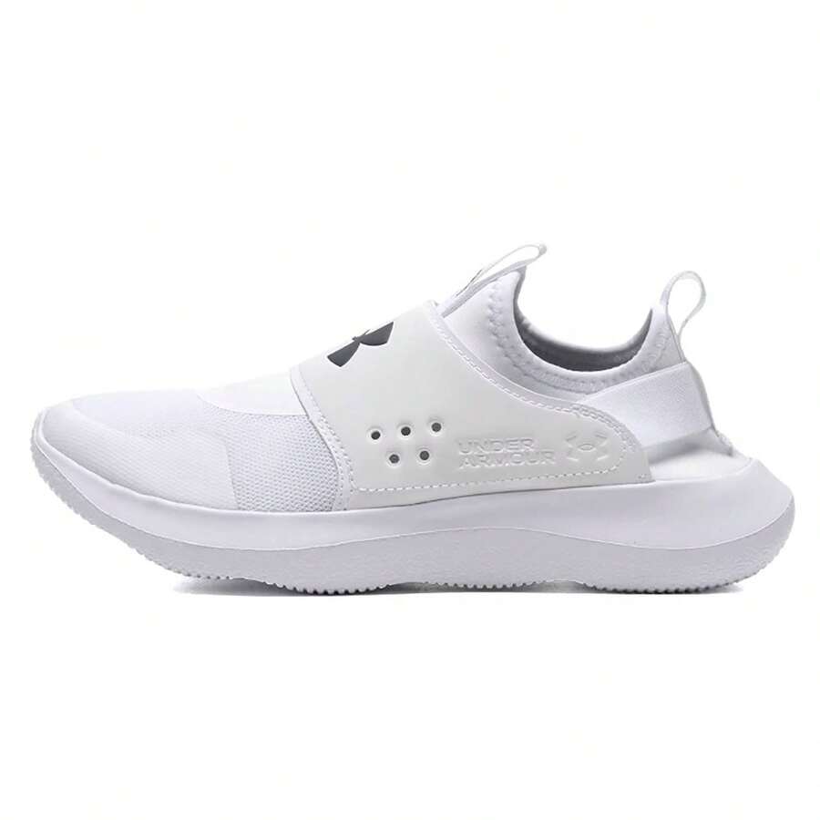Under Armour Men's Runplay Comfortable Breathable Lightweight Sports Shoes, Mesh Fabric Fitness Training Running Shoes, Slip-On Style, Suggest Ordering One Size Up - White - View 1