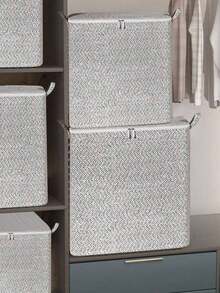 1 件优雅防水织物收纳袋 - 大容量，可容纳衣物、毛毯和棉被 | 非常适合家庭整理和搬家