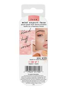 Real Techniques Mini Reisegrößen Experten Gesichts Make-up Pinsel für Foundation in Roségold, Multifunktions Gesichtspinsel für flüssige, cremige und pudrige Make-, einzigartiger Bubble Pinsel Kopf, synthetische Borsten, 1 Stück