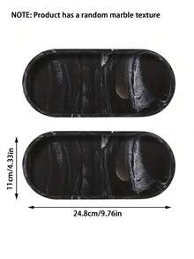 1/2 pièces Plateau de vanité en silicone avec motif de marbre, plat à bijoux, boîte à bijoux ovale, plateau de maquillage, salle de bain, baignoire, cuisine, évier, plateaux décoratifs pour plan de travail, décoration de Noël pour la maison, décor, Noël, décoration de table, plateau en bois, style vieux argent, vase à fleurs, assiettes, plateau en bois, assiette, table basse, plateau décoratif, décoration de table, ornements pour la maison, ornements noirs, plateau pour accoudoir de canapé, ambiance bohème, pour vacances à la plage, collection salle de bain, collection chambre à coucher, grande capacité