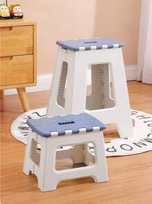 坚固耐用加厚便携式折叠凳带手柄 - 简易办公凳，时尚，美观，坚固耐用，家用折叠凳，节省空间，易于存放，适合室内，派对，野餐，成人和儿童便携式折叠椅，适合家庭使用，户外钓鱼。