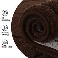 Treeboy Modern Fluffy Rugs Living Room 200x300, 3D Grey Area Rugs For Bedroom, Modern Design Extra Large Rugs For Living Room, Machine Washable Anti Slip Fluffy Rug Shaggy Rug Cream Rug Carpets Mat For Kids Room Bedroom - 咖啡色 - 查看 3