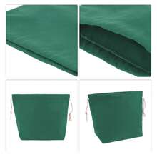 Women Drawstring Makeup Bag For Outdoor Activities Travel Vacations Cosmetic Bag Organizer - Green - View 3