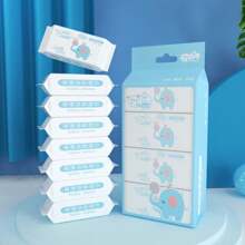8pcs/Pack Daily Cleaning Wet Wipes, Adult Care Wet Tissues, Suitable For Outdoor, Travel, Students, Kitchen, Bathroom, Home, Picnic, Christmas