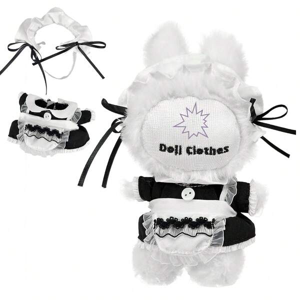 Vêtements de poupée ajustés pour poupées de 15 cm - 17 cm (5,91" - 6,7") (Seulement les vêtements, la poupée n'est pas incluse). Convient aux figurines V1/V2/V3 - Costume de jeu de rôle mixte avec accessoires amovibles
