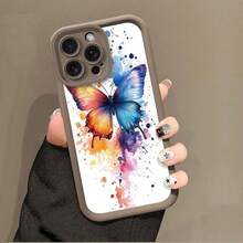 [Teléfono] Adecuado 15 Plus 16 Pro Xs 11 12 13 14 Pro 8 Plus 5 SE 2022 SE2 SE3 Teléfono Ojo Escalera Arte Pintura al óleo Colorido Fondo blanco Retro Gama alta A prueba de golpes Cubierta protectora suave Hombres - Colores mixtos 1 - Ver 10