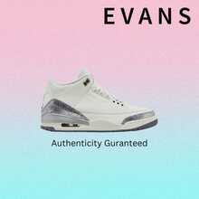 Nike Air Jordan 3 Retro Sail Cement Grey CK9246-100 Women Fashion Sneakers New - Sail/Cement Grey/Metallic Silver - View 1