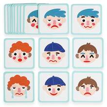 Mainan Edukasi Anak-Anak dengan Perekat Velcro untuk Mengubah Wajah, Puzzle Ekspresi Emosi DIY untuk Anak Laki-Laki dan Perempuan, Hadiah Halloween, Natal & Ulang Tahun untuk Anak-Anak - MultiWarna - View 10