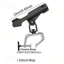 Multi-Functional Fishing Rod Holder Bracket, 360 Degree Adjustable Fishing Rod Rack For Pier, Boat, Yacht, Kayak - Multicolor - View 9