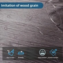 10 件 3D 木纹乙烯基地板砖，20 英寸 X 5.9 英寸，即剥即贴 PVC 地板贴纸，可移除和重复使用，适用于家庭装饰、客厅、卧室、餐厅、宿舍墙面装饰房间装饰壁纸墙纸墙贴墙贴厨房配件厨房厨房用品厨房装饰地砖自粘地砖剥离粘贴客厅装饰