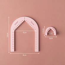 2pcs/Set 3mm, 4mm, 5mm Thickness Soft Clay Earring Piercing Guide, Pendant Hole Punch Assist Stand, Clay Thickness Balance Tool For Handmade - Drill - View 11