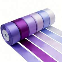 6 Rolls Of Double-Sided Ribbon, 1 Inch Wide, Total Size 30, Double-Sided Ribbon, Gift Packaging In Various Colors, Bouquets, Bows, Handicrafts, Christmas, Easter, Parties (6 Sets To Choose From) Home Decor Christmas Decorations Room Decor Winter Christmas Decorations Home Christmas Gifts Christmas Decor - Multicolor - View 13