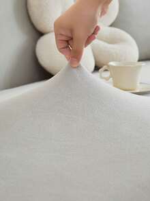 1 件纯色高弹力沙发套，防滑，时尚，可机洗，适合 1/2/3/4 座沙发，家居装饰 - 淺灰色 - 查看 8