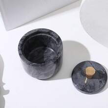 大理石香料罐、厨房及餐厅调味料容器、盐和糖储物罐、创意味精容器、胡椒粉罐、带盖调味品储物盒、优雅厨房用品 - 彩色 - 查看 9