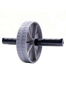 A Single-Wheel Abdominal Roller With A Thickened Steel Pipe For High Load - Bearing Capacity, Sturdy , Suitable As A Home Fitness Training Device.