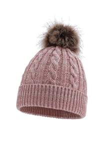 Children's Warm Knit Hat, Thick Windproof Ear Ion Beanie For Boys And Girls In Autumn/Winter