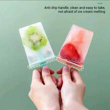 Molde para paletas de hielo de fácil liberación, fabricante de polos de hielo DIY, con tecnología de congelación utilizada, para polos de hielo caseros, molde de helado vertical de 8 cavidades, modelo de paletas de helado casero Accesorios y utensilios de cocina para Navidad