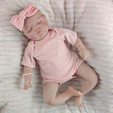 1pc 18 Inch Lifelike Simulation Doll Hand Drawn Hair Half Glue Reborn Dolls Playing House Accompanying Toys Birthday Present - Multicolor - View 11