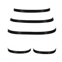 Đai nịt toàn thân Punk cho nữ, dây nịt thắt lưng, đồ lót, dây đai có thể điều chỉnh, phụ kiện Halloween cho điệu nhảy lồng - Nhiều màu - Xem 4