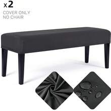 Milk Silk Bench Cover,Rectangular Stretch Square Ottoman Covers Slipcover Rectangle Washable Foot Stool Cover Thick Storage Protector With Elastic Bottom,Stretch Dining Room Bench Slipcovers - Multicolor - View 12