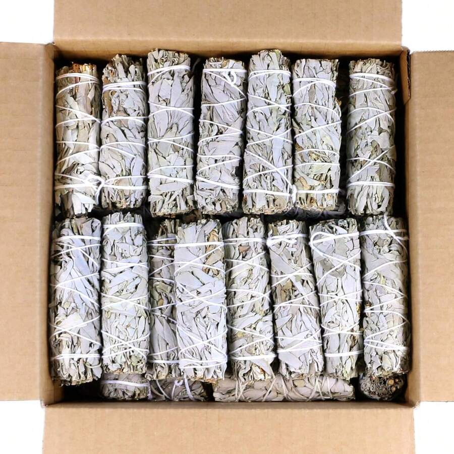 10pcs-4 Inch 10Pack Organic White Sage Smudge Smudging Sticks | Bulk Quantities For Home Cleansing, Good Energy Meditation & Smudging  Sustainably Sourced California White Sage Bundle