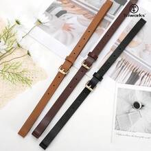 3 Pack Women Skinny Leather Belt For Jeans Pants Dress Ladies Thin Waist Belt With Gold Buckle-975806 - 黑色+咖啡色+棕色適合腰圍2731 - 查看 4