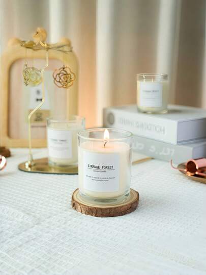 1 Glass Cup Set, With Various Scented Aromatherapy Candles, Suitable For Room Decoration, Dining Table Decorations, Party Gatherings, Weddings, Mother's Day Gifts, Daily Use, Gift Giving, Weddings, Souvenirs, Picnics, Parties, Ramadan, Easter, Christmas, Halloween, As Well As Tabletop Decoration And Other Occasions.