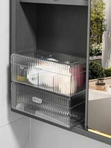 1pc Cosmetic Storage Box Dust-Proof Advanced Puff Makeup Egg Makeup Brush Powder Blusher Eye Shadow Pen Overlay Finishing Box Bag,Room Decor, Bags,Makeup Bag,Vanity,Travel,Make Up Bag,Travel Essentials,Organizer,Storage,Travel Essential,Makeup Organizer,Makeup Bags,Make Up Organizer,Organiser,Toiletry Bag,Desk Organiser,Cosmetic Bag,Makeup Pouch,Make Up Organize,Vanity Accessories,Make Up Pouch,Make Up Bags,Jewellery Box,Pouch,Makeup Brush Holder,Brush Holder,Perfume Organiser,Pouch Bag - Multicolor - View 5