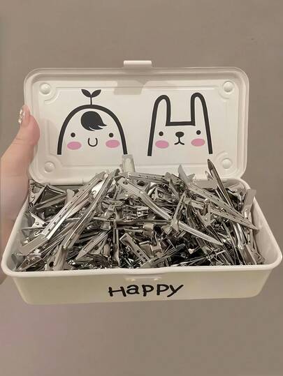 12 件/套银色基本发夹组合，适合女孩和女士，可用于固定刘海、夹乱发或造型头发，日常发型造型助手，爪夹、发夹、发夹、发夹、发饰