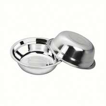 Bols pour animaux de compagnie, 3 bols en acier inoxydable pour chats, gamelle d'alimentation pour animaux de compagnie avec 3 bols, plateau d'alimentation anti-vomissements pour chats et petits chiens, facile à assembler, convient à toutes les races de chats et de petits chiens - 3 bols A - Voir 6