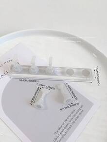 Soporte para práctica de arte de uñas con punta larga de acrílico y cristales, decoración de uñas vintage de flores de resina y cristal, uso en casa y salón, adecuado para madres, hermanas, esposas, amantes, bodas