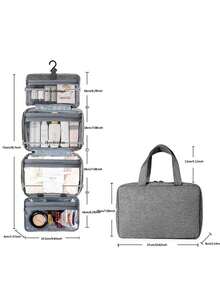 1 Stück wasserdichte faltbare Kulturtasche mit Nass-Trocken-Trennung, multifunktionale Kosmetiktasche, Reiseaufbewahrungstasche