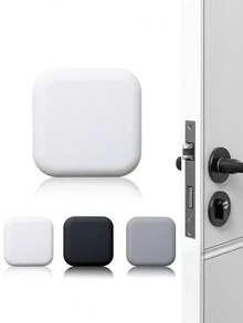 1/3/6 Stück Gummi Wandschutz, selbstklebende Türknauf Stopper, Polster Puffer, Twist Design, weich & flexibel, wasserdicht, geeignet für Kühlschrank, Garage, Büro, Bad, Küche, wiederverwendbar