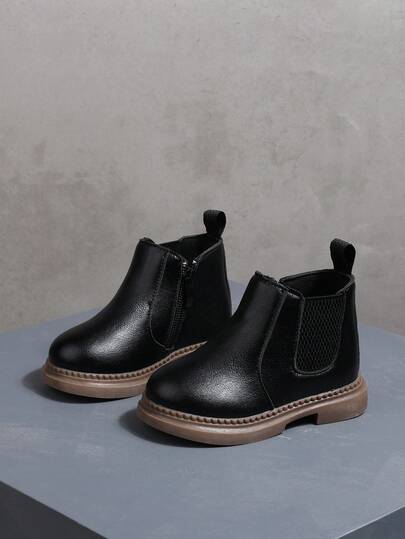 Autumn Comfortable Children Boots, Flat Non-Slip Girls Ankle Boots, Soft Leather Elastic Band Ankle Boots For Girls
