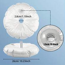 2/4pcs Reusable White Balloon Stands With Weight Bags - Durable Plastic For Tabletop Display, Suitable For All Seasons And Holidays, Balloon Display | Decoration Stands | Reusable Plastic