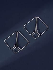 1pair Simple And Fashionable Stainless Steel Non-Pierced Butterfly Nipple Clip, Suitable For Women's Festive Parties - Silver - View 8