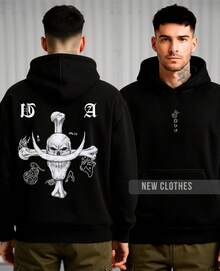 One Piece Anime Unisex Sweatshirt Legendary Captain Whitebeard Pirate - màu đen - Xem 2