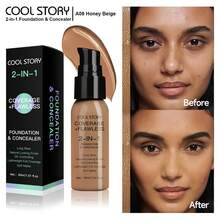 Long-Lasting Oil-Control Foundation Cream – Full Coverage, Hydrating Formula For Smooth, Even Skin Tone, Smudge-Proof And Sweat-Resistant, Ideal For Daily Wear, Weddings, And Special Events