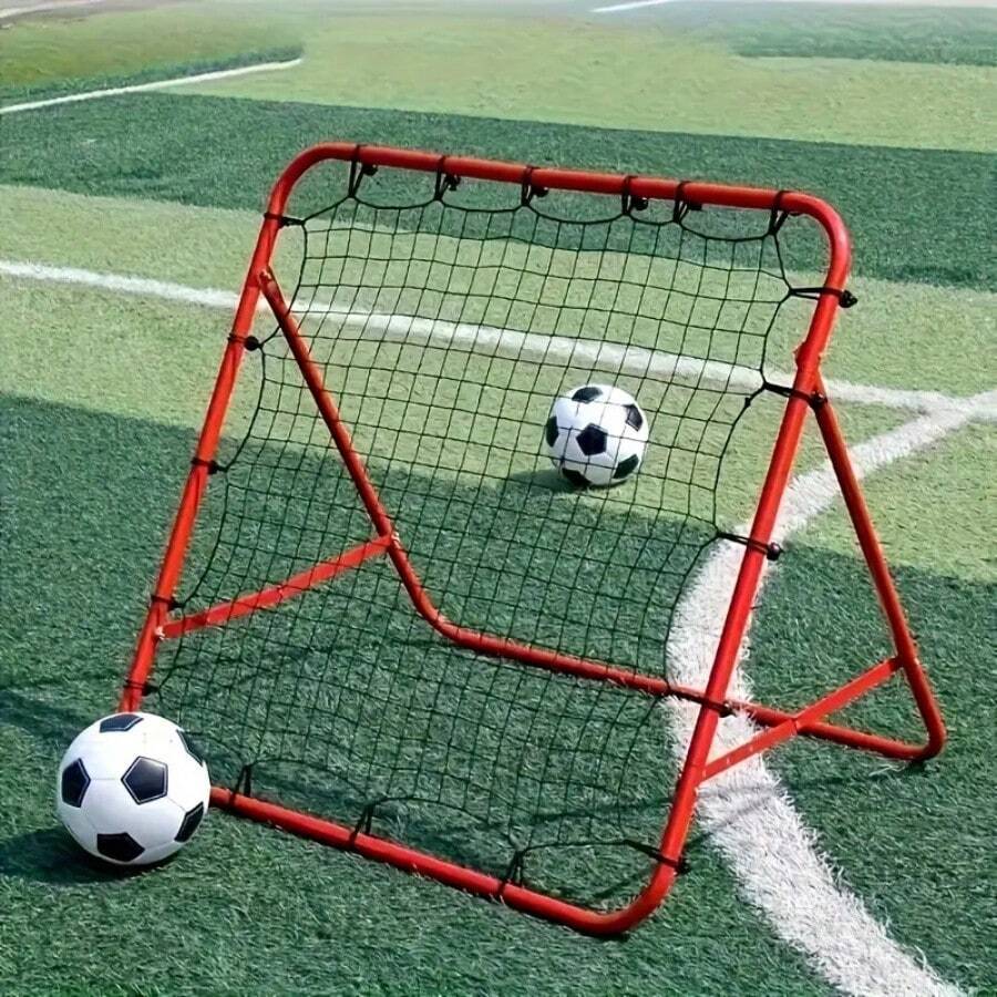 Red de rebote de fútbol ajustable - Objetivo de entrenamiento de fútbol portátil, - (Nota: Solo red de fútbol sin marco - Práctica interior/exterior, sistema de rebote de pelota, utilizado para mejorar la precisión y la fuerza)