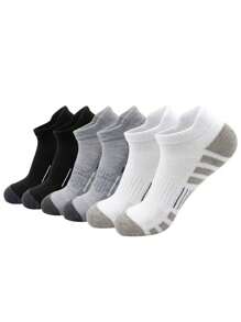 1/3/6 Pair(S) Functional Ankle Socks, Classic Colorblock Design For Men & Women, Breathable Mesh With Accent Colors, Energetic Style, Suitable For Sports & Workout