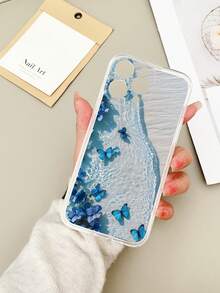 1 Peça Capa Protetora de Telefone TPU Pintada de Alta Transparência e Minimalista, Compatível com iPhone 16 Pro Max, Compatível com Galaxy S25 Ultra, Compatível com Redmi 14C, Compatível com Moto E22, Compatível com Pixel 6a 5G, À Prova d'Água, à Prova de Choques, Anti-Queda, Resistente a Arranhões, Versão Internacional, Não a Versão Doméstica - Multicolorido - Visão 4