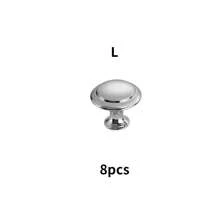 1 Set, 8pcs Stainless Steel Drawer Knobs, Small Round Mushroom Head Cabinet Handles, Single Thumb Hole Pull With Screws, Black Metal Surface, Suitable For Vanity, Shoe Cabinet, Furniture Drawers Hardware - Black - View 15