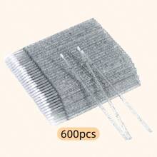 Micro Escovas Microswabs para Extensões de Cílios e Maquiagem - Aplicadores Descartáveis Livres de Fiapos para Cílios, Lábios e Beleza - Disponível em 50/100/200/300/500/600/800 peças