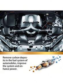 YEGBONG Limpiador de convertidor catalítico de 3 vías, detergente para lavado de automóviles para descarbonatación interna del motor sin desmontaje - Multicolor - Ver 6