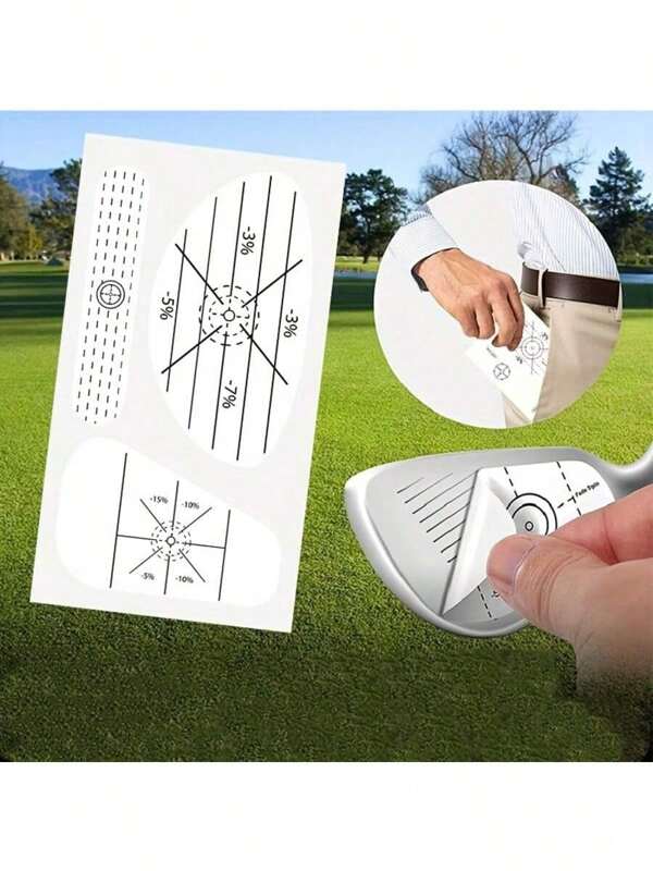 5/10/15 vellen, 3-in-1 golftrainingshulpbalpatches, golf-impactlabeltape, golf-impactstickers, gemakkelijk te verwijderen en te plakken