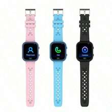Orologio smart GPS per bambini da 3 a 15 anni, con funzioni di tracciamento in tempo reale, impermeabile, telefono cellulare, video chat, SOS, allarme, fotocamera, recinzione geografica, contapassi, anti-smarrimento e localizzatore