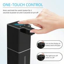 DONASIRA Dispensador de sabonete em espuma sem toque, Dispensador automático de sabonete líquido, Dispensador de sabonete de cozinha, Novo dispensador de sabonete quadrado com janela de visualização, Oferecendo opções de líquido e espuma, Montado na parede ou na bancada, Carregamento USB tipo C unificado, 4 volumes de líquido ajustáveis, Adequado para escritório, hotel, casa, escola e outros cenários - preto ou branco - Ver 9