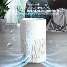 1 Piece USB HEPA Air Purifier With Aromatherapy, Triple Pollen Allergy Filter, Smoke/Dust/Odor Removal, Great For Smokers, Pets, Classrooms, Offices, Dormitories, No Batteries Required